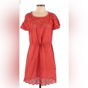 Madewell Orange Eyelet Dress Size 6